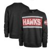 '47 Atlanta Hawks Heather Black Unique Tribeca Emerson Pullover Sweatshirt