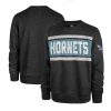 '47 Charlotte Hornets Heather Black Tribeca Emerson Pullover Fabulous Sweatshirt