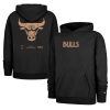 '47 Eye - catching Chicago Bulls Black 2024/25 City Edition Double Crossover Foundation Pullover Hoodie