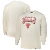 '47 Chicago Bulls Cream Big & Tall Spotlight Headline Unique Pullover Sweatshirt
