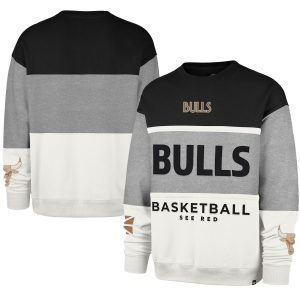 '47 Chicago Bulls Unisex Gray 2024/25 City Unique Edition On Five Maximalist Pullover Sweatshirt