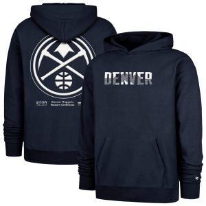 '47 Denver Nuggets Navy 2024/25 City Edition Double Premium Crossover Foundation Pullover Hoodie