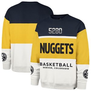 '47 Denver Nuggets Unisex Yellow 2024/25 Unique City Edition On Five Maximalist Pullover Sweatshirt