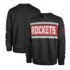 '47 Houston Rockets Heather Black Tribeca Emerson Pullover Chic Sweatshirt