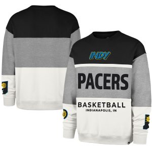 '47 Indiana Pacers Unisex Gray 2024/25 City Eye - catching Edition On Five Maximalist Pullover Sweatshirt