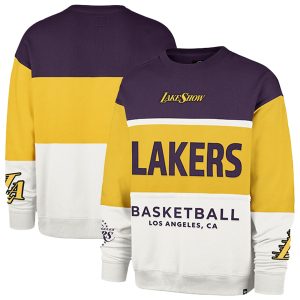 '47 Los Angeles Lakers Unisex Gold 2024/25 City Edition On Five Trendy Maximalist Pullover Sweatshirt