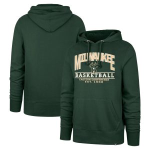 '47 Milwaukee Bucks Unisex Hunter Green Good Call Fabulous Headline Pullover Hoodie