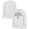 '47 Milwaukee Bucks Stylish White Spotlight Headline Pullover Sweatshirt
