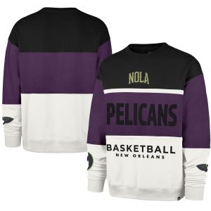 '47 New Orleans Pelicans Unisex Purple 2024/25 City Premium Edition On Five Maximalist Pullover Sweatshirt