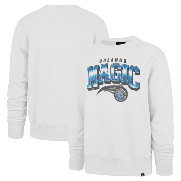 '47 Orlando Magic White Spotlight Stylish Headline Pullover Sweatshirt