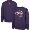 '47 Phoenix Suns Purple 2023/24 City Edition Postgame Headline Crew Pullover Fabulous Sweatshirt