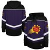 '47 Elegant Phoenix Suns Purple Oversized Tri Satin Layup Lacer Pullover Hoodie