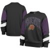 '47 Phoenix Suns Women's Chic Black 2023/24 City Edition Nova Crew Sweatshirt