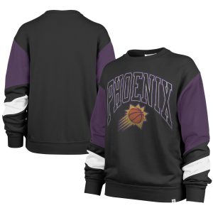 '47 Phoenix Suns Women's Chic Black 2023/24 City Edition Nova Crew Sweatshirt