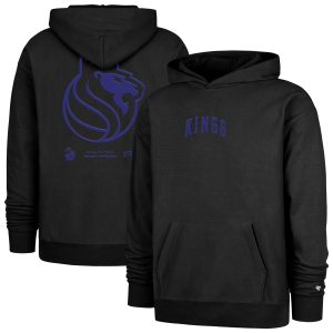 '47 Sacramento Kings Black 2024/25 City Edition Premium Double Crossover Foundation Pullover Hoodie