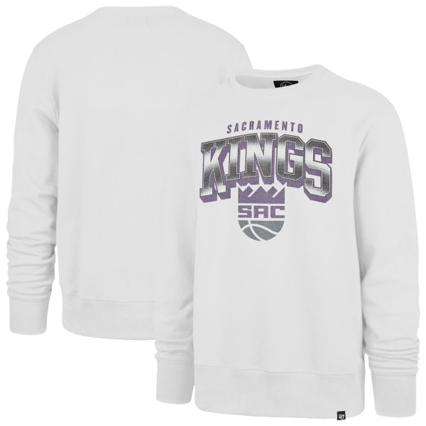 '47 Sacramento Chic Kings White Spotlight Headline Pullover Sweatshirt