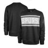 '47 San Antonio Elegant Spurs Heather Black Tribeca Emerson Pullover Sweatshirt
