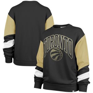 '47 Toronto Raptors Women's Black 2023/24 Premium City Edition Nova Crew Sweatshirt