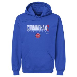 500 Level Cade Cunningham Detroit Pistons Blue Premium Elite Pullover Hoodie