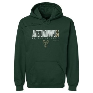 500 Level Giannis Antetokounmpo Milwaukee Bucks Hunter Green Elite Unique Pullover Hoodie