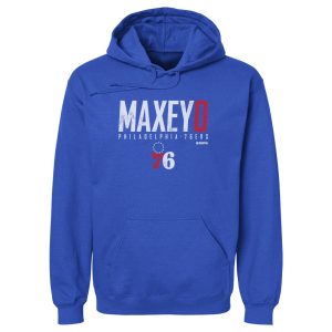 500 Level Tyrese Maxey Philadelphia 76ers Royal Elite Pullover Hoodie Chic