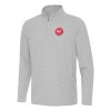 Antigua Atlanta Hawks Gray Premium Twine Quarter Zip Top