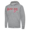 Antigua Trendy Atlanta Hawks Heather Gray Big & Tall Victory Full Zip Hoodie Jacket