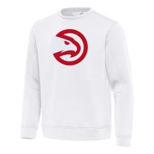 Antigua Atlanta Hawks White Relevant Pullover Fabulous Sweatshirt