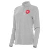 Antigua Gorgeous Atlanta Hawks Women's Heather Gray Bright Quarter Zip Top