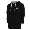 Antigua Boston Celtics Black Metallic Logo Victory Fabulous Raglan Full Zip Hoodie
