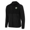 Antigua Eye - catching Boston Celtics Black Sway Full Zip Hoodie Jacket
