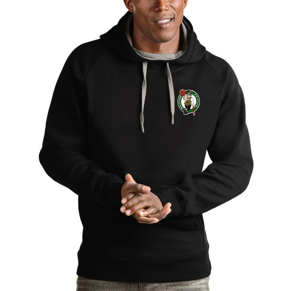 Antigua Boston Celtics Black Victory Pullover Fabulous Hoodie