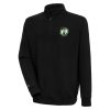 Antigua Fabulous Boston Celtics Black Victory Quarter Zip Pullover Top