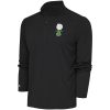 Antigua Boston Celtics Charcoal Shamrock Tribute Quarter Zip Pullover Chic Top