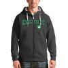 Antigua Boston Stylish Celtics Charcoal Victory Full Zip Hoodie