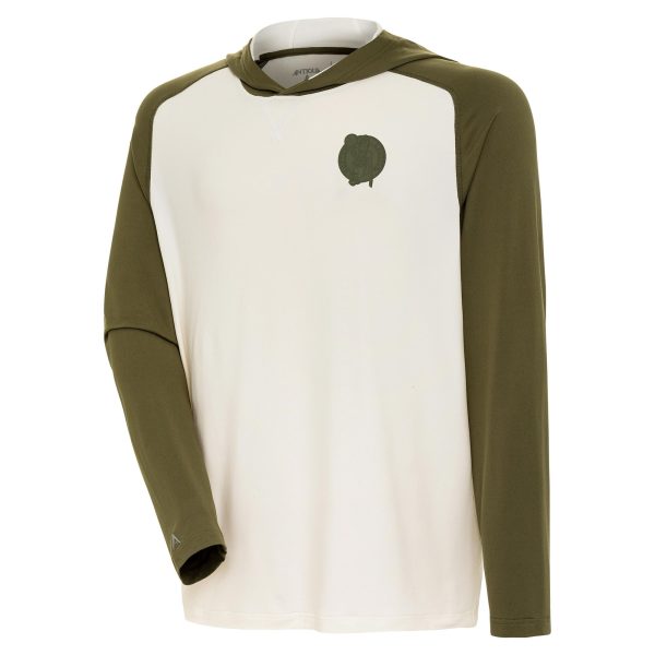 Antigua Boston Celtics Cream Tonal Premium Intrepid Pullover Hoodie