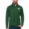 Antigua Boston Celtics Green Team Tribute Quarter Elegant Zip Pullover Top