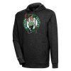 Antigua Boston Celtics Heather Black Action Pullover Hoodie Stylish