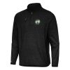Antigua Boston Celtics Heather Black Certain Quarter Zip Tri Blend Gorgeous Sweatshirt