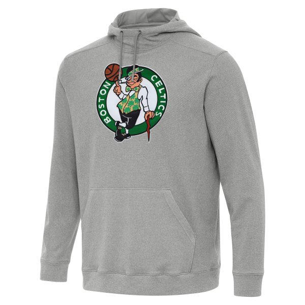 Antigua Boston Celtics Heather Gray Cloud Fabulous Pullover Hoodie