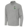 Antigua Boston Celtics Fabulous Heather Gray Subtle Quarter Zip Sweatshirt