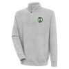 Antigua Boston Celtics Heather Gray Victory Quarter Zip Pullover Premium Top