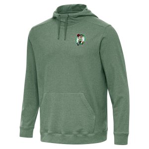 Antigua Boston Celtics Hunter Elegant Green Cloud Pullover Hoodie