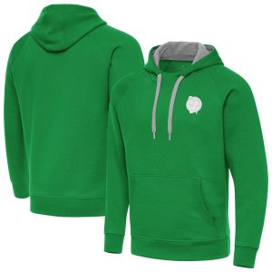 Antigua Boston Celtics Kelly Chic Green St. Patrick's Day Victory Raglan Pullover Hoodie