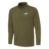 Antigua Boston Celtics Elegant Olive Reprocess Quarter Zip Top