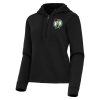 Antigua Gorgeous Boston Celtics Women's Black Contemporary Quarter Zip Hoodie