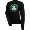Antigua Boston Celtics Women's Black Victory Trendy Crewneck Pullover Sweatshirt