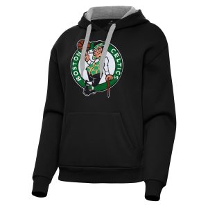Antigua Boston Celtics Women's Black Victory Stylish Pullover Hoodie