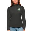 Antigua Boston Celtics Fabulous Women's Charcoal Tribute Half Zip Top
