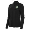 Antigua Chic Boston Celtics Women's Heather Black Bright Quarter Zip Top